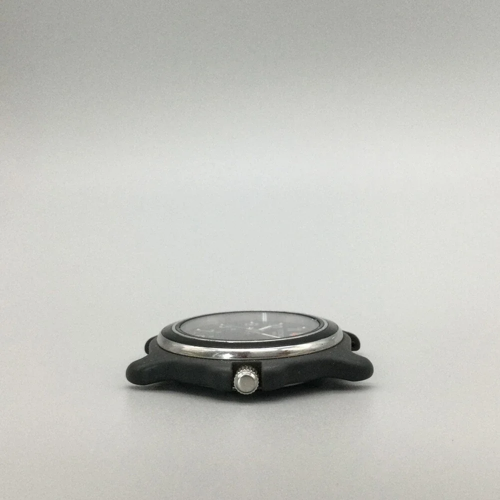 Vtg Victorinox Swiss Army Mens Watch 40mm Black Dial Date NOT RUNNING FOR PARTS